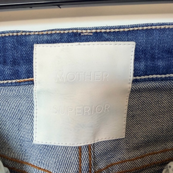 MOTHER Dark Wash Straight Leg Denim - Picture 3 of 5